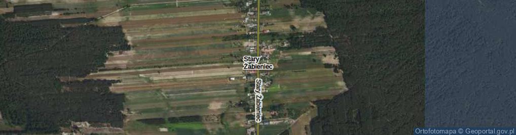 Zdjęcie satelitarne Stary Żabieniec ul.